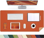 Leather Desk pad Protector, Large Desk mat by AFIING