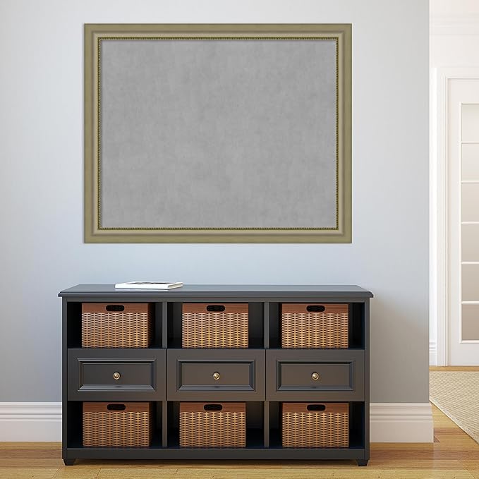 Amanti Art Silver Framed Magnetic Board 37x45 X-Large Vision Board - Image 4