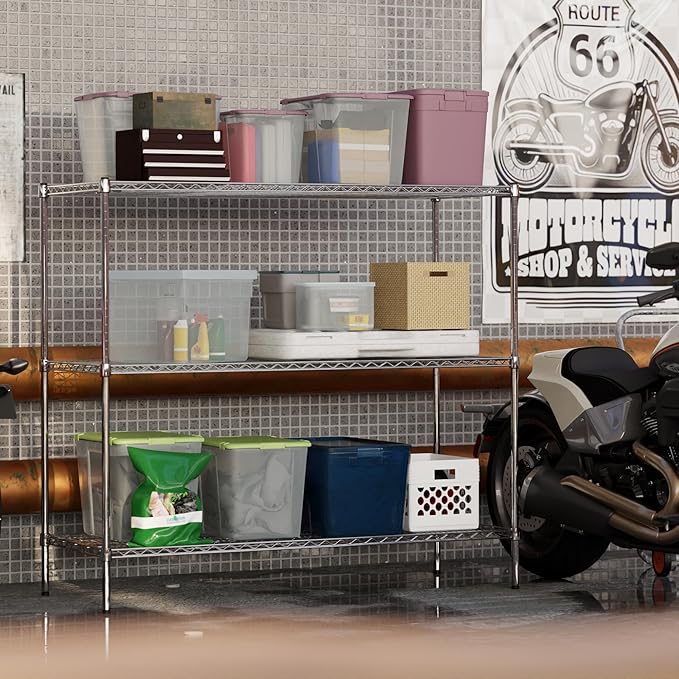Regal Altair 24" Deep x 60" Wide x 54" Height Wire Shelving Kit | 3-Tier | NSF - Image 7