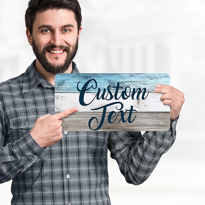 Custom Sign, Custom Street Sign, 11 Font Colors, 13 Font Styles, 4 Hole Options - Image 2