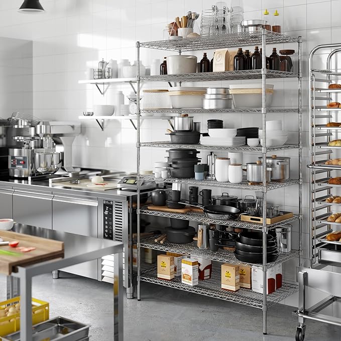 Regal Altair 24" Deep x 48" Wide x 86" Height Wire Shelving Kit | 8-Tier | NSF - Image 2