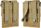 Tactical Single/Double Pistol Mag Pouch Outdoor Molle Open-Top Magazine Pouch - Image 3