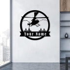 Personalized Metal Airplane Wall Art, Airplane Name Sign, Customized Pilot Name - Image 8