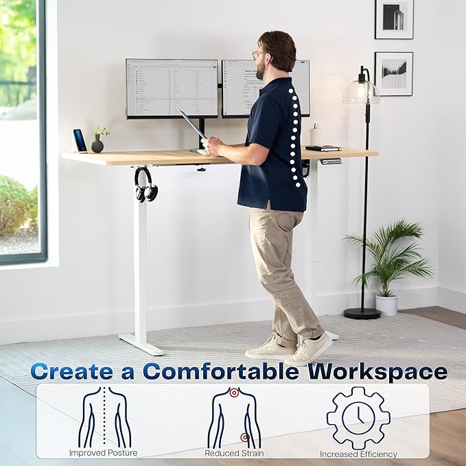 VIVO Electric 71 x 30 in Standing Desk, Memory Height Adjustment, 1B Series - Image 4