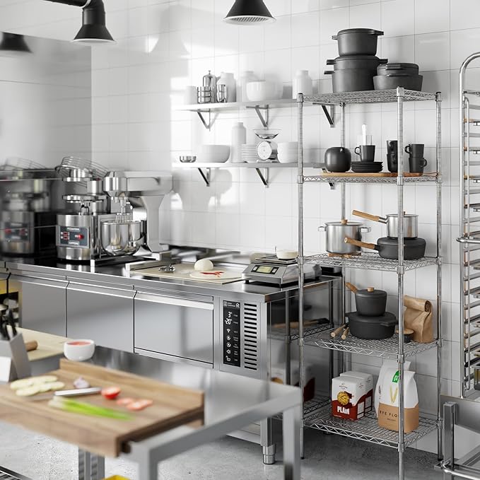 Regal Altair 18" Deep x 24" Wide x 74" Height Wire Shelving Kit | 5-Tier | NSF - Image 6