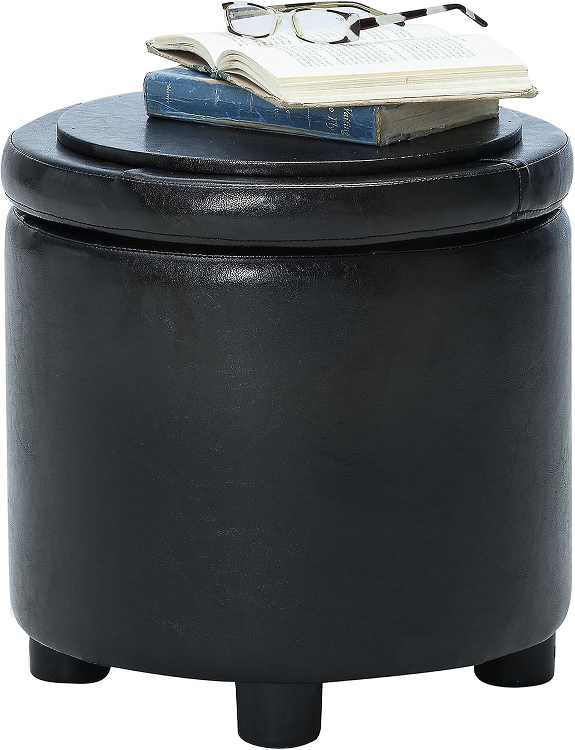 Convenience Concepts Designs4Comfort Accent Storage Ottoman 15.75" - Rou...