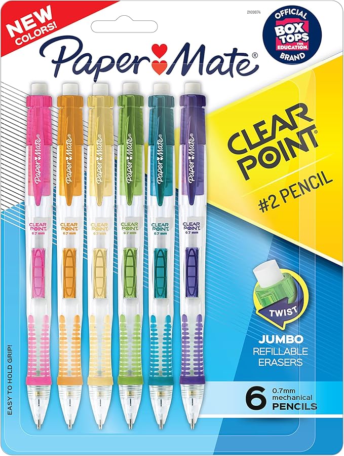 Paper Mate Clearpoint Mechanical Pencils, 0.7mm HB #2 Pencils, School Supplies by PaperMate
