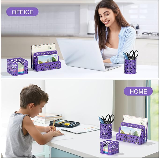 EasyPAG Desk Organizers and Accessories 3 Pieces Office Organizer Set - Image 8