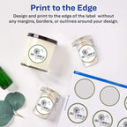 Avery® Printable Round Labels, Sure Feed® Technology, 2" Diameter, Matte White, Laser & Inkjet Compatible, 300 Blank Labels Total, Great for Branding, Packaging, Events, and More (22877)
