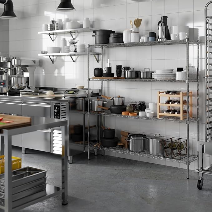 Regal Altair 14" Deep x 60" Wide x 64" Height Wire Shelving Kit | 4-Tier | NSF - Image 6