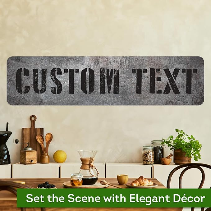 Custom Sign, Custom Street Sign, 11 Font Colors, 13 Font Styles, 4 Hole Options - Image 4