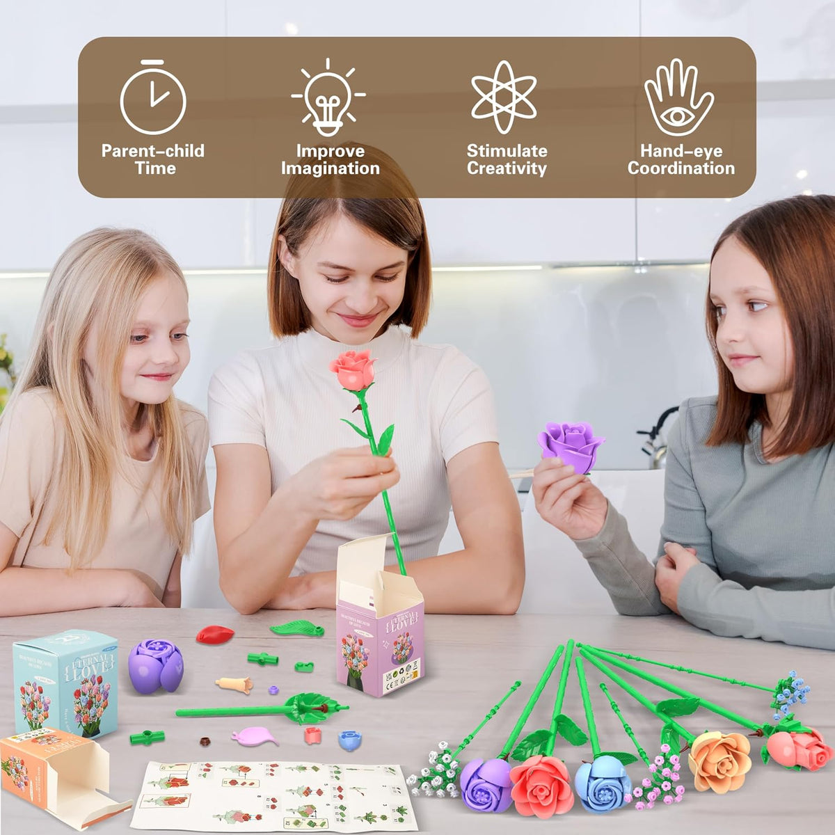 Sopu Flower Advent Calendar 2026, 24 Day Christmas Countdown Building Set - 1...