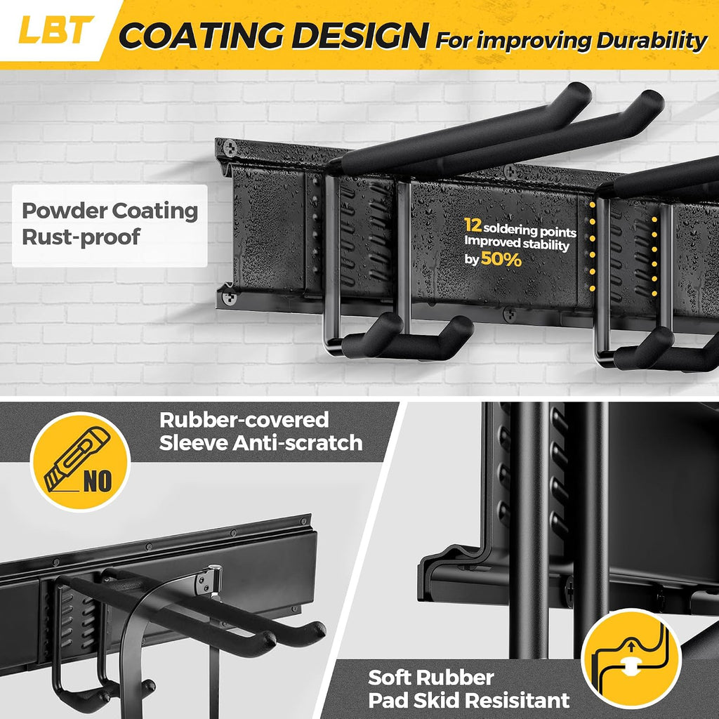 lbt 66" garage tool organizer wall mount, side view