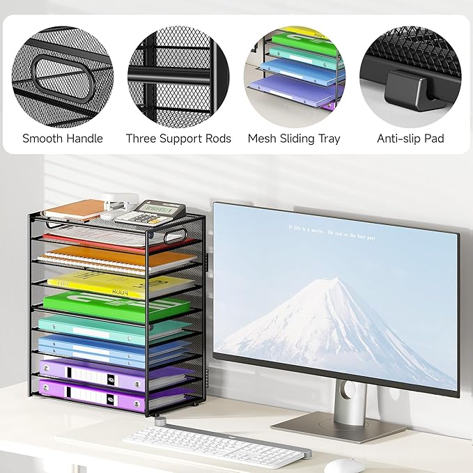 Cawukege 9 Tier Paper Organizer - Image 4