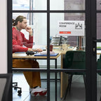 Conference Room Door Signs for Office, Meeting In Progress Door Sign, In Use - Image 8