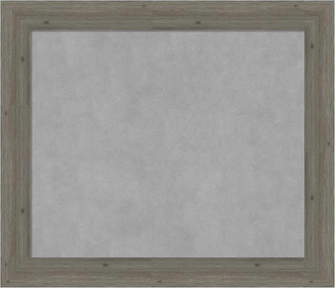 Amanti Art Grey Framed Magnetic Board 25x29 Medium Vision Board by AmantiArt