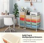 Giantex 12 Drawer Rolling Storage Cart Tools Scrapbook Paper Office School - Image 8