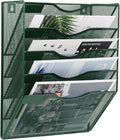 EASEPRES 5 Pocket Mesh Hanging File Organizer, Wall Mounted Mail Paper Document by EASEPRES