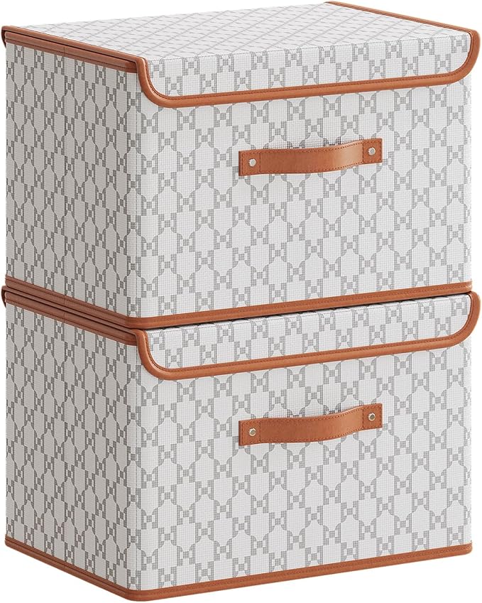 Tuza 2 Pack Fabric Storage Bins by TidySpaceSoftlyStyled