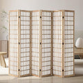 VEVOR Room Divider, 6 Panel Japanese Room Divider, Wood Folding Privacy Screen by VEVOR