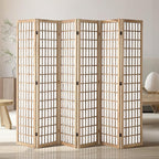 VEVOR Room Divider, 6 Panel Japanese Room Divider, Wood Folding Privacy Screen by VEVOR