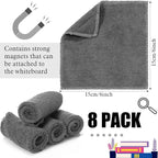 Fanfanwin 8 Pcs Magnetic Microfiber Cleaning Cloth Dry Erasers - Image 2