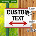 Custom Arrow, Custom Directional Sign, Two Way Arrow, 18x24 Inches, 3M EGP - Image 5