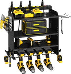 CFMASTER 4-Layer Wall-Mounted Power Tool Organizer Rack, Heavy Duty Adjustable by CFMASTER