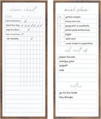 Sheffield Home Set of Two Family Planner Dry Erase Boards Featuring, Chore Chart
