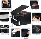tomkid fireproof document box, fireproof file box with, side view