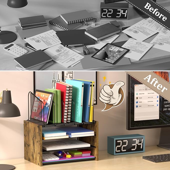 4-Tier Desk Organizer, Desk File Organizer - Image 4