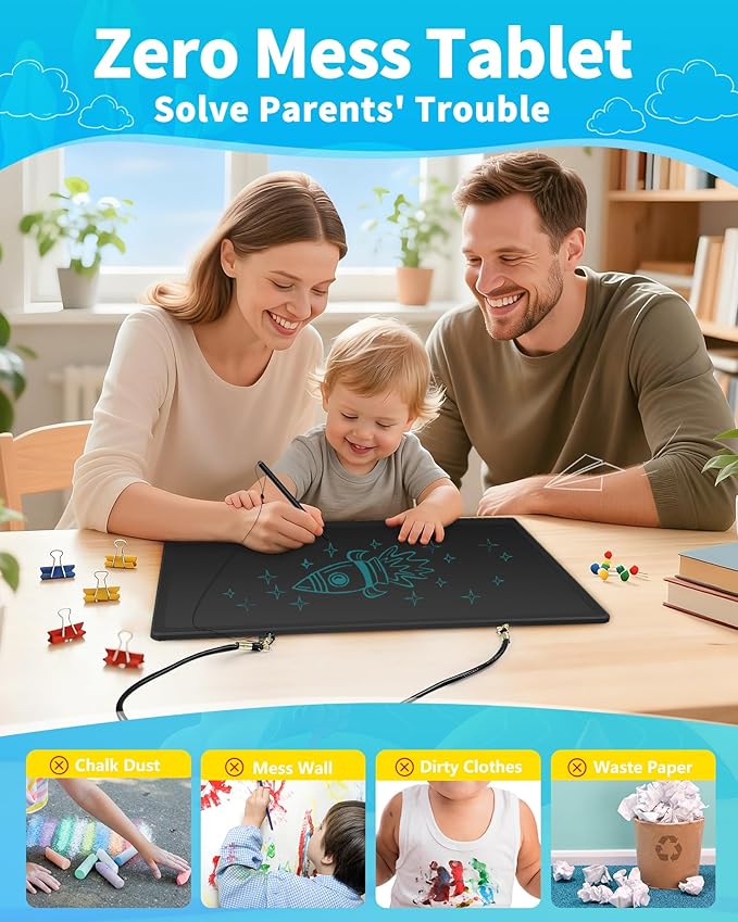 20 Inch LCD Writing Tablet for Kids, Extra-Large Drawing Tablet for Adults - Image 7