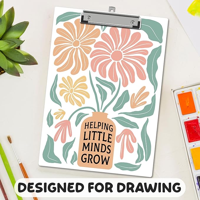 APIILVPQ Teacher Clipboard, Boho Floral Clipboards - Image 6
