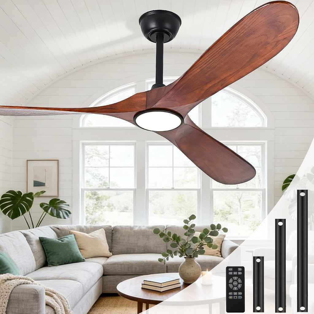ceiling fans with lights and remote, large outdoor, main product view