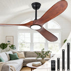 ceiling fans with lights and remote, large outdoor, main product view
