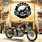 Custom Dirt Bike Metal Signs Personalized Motorcycle Name Sign Custom Garage - Image 2