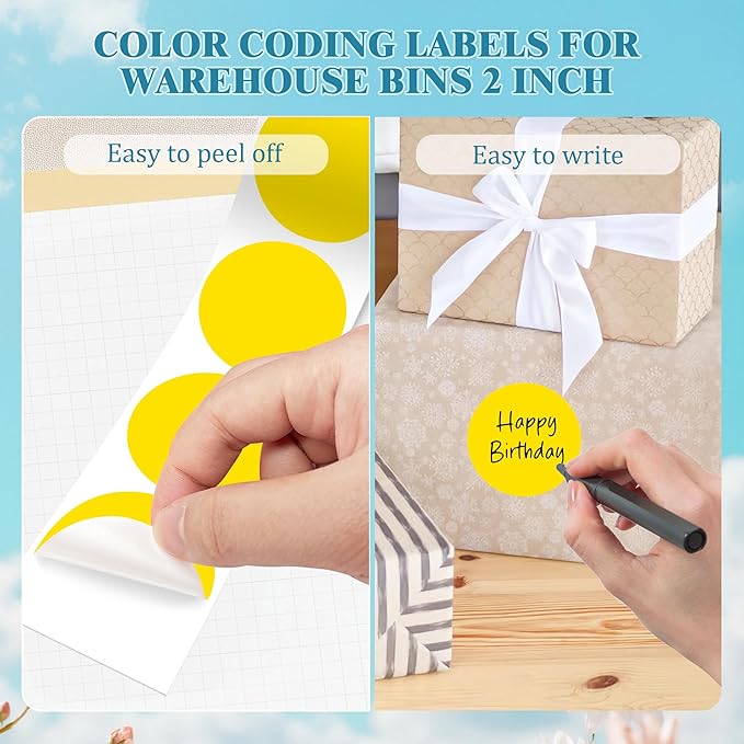 2 Inch Round Color Coding Labels - Image 4