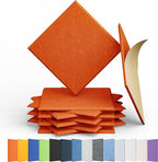 Amantech 12 Pack Acoustic Panels Self Adhesive Sound Proof Foam, High Density by Amantech