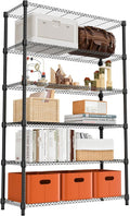 M MZG 6 Tiers Shelf 2100 lbs Steel Storage Shelving Utility Shelving Unit Steel by MEIGAOPLASTICANDMETALHKCOLIMITED