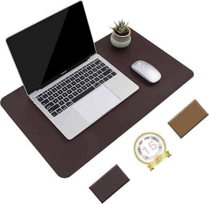 YSAGi Non-Slip Leather Desk Pad, Waterproof Laptop Computer Desk Keyboard Mat by YSAGi