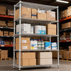 M MZG 5 Tiers Shelf Metal Storage Shelves 3300 lbs Steel Storage Shelving - Image 5