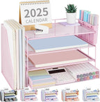 OPNICE Desk Organizer, 4-Tier Desktop File Organizer by OPNICE