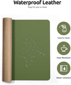 YSAGi Leather Desk Protector, Office Mat, Large Mouse Mat, Non-Slip PU Leather - Image 4