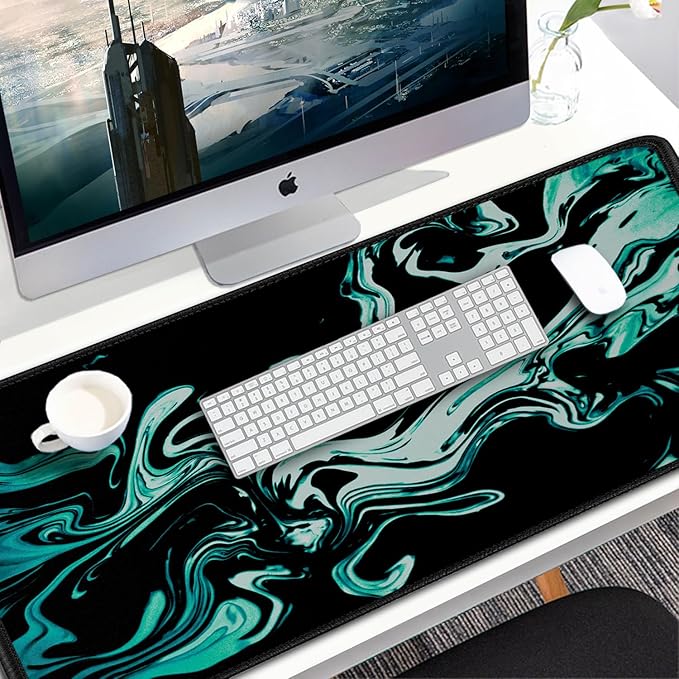 Large Mouse Pad, 31.5x15.7 inch Large Extended Computer Keyboard Mouse Mat - Image 7