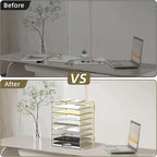 DALTACK 9-Tier Paper Letter Tray Desk Organizer - Image 6