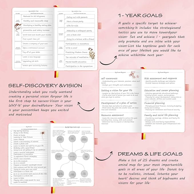 Undated Luxurious Weekly & Monthly Planner to Increase Productivity Hit Your - Image 6