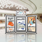 Nisorpa 3+1 Panel Trade Show Presentation Board 70.8 x 35.4 in Desktop Tri Fold - Image 9
