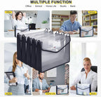 Plastic File Folders, Waterproof Transparent Expandable File Organiser - Image 6
