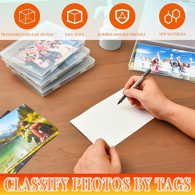 Photo Storage Box 5 x 7 Inches, 18 Inner Photo Cases - Image 4