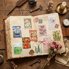Vintage Washi Sticker Book, 300 PCS Scrapbooking and Journaling Stickers | 300 PCS Vintage Washi Paper Stickers for Journaling, Scrapbooking, Travel Albums, Planners, Junk Journals and DIY Crafts